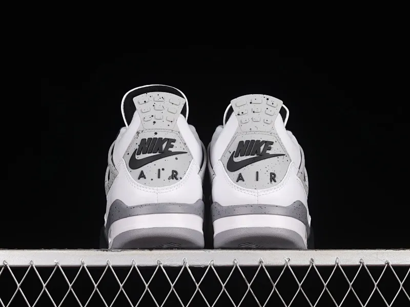 All categories Air Jordan Jordan series basketball shoes Air Jordan 4 X version Air Jordan 4 Retro "White Black" AJ4 Joe 4 white black cement 308497-103